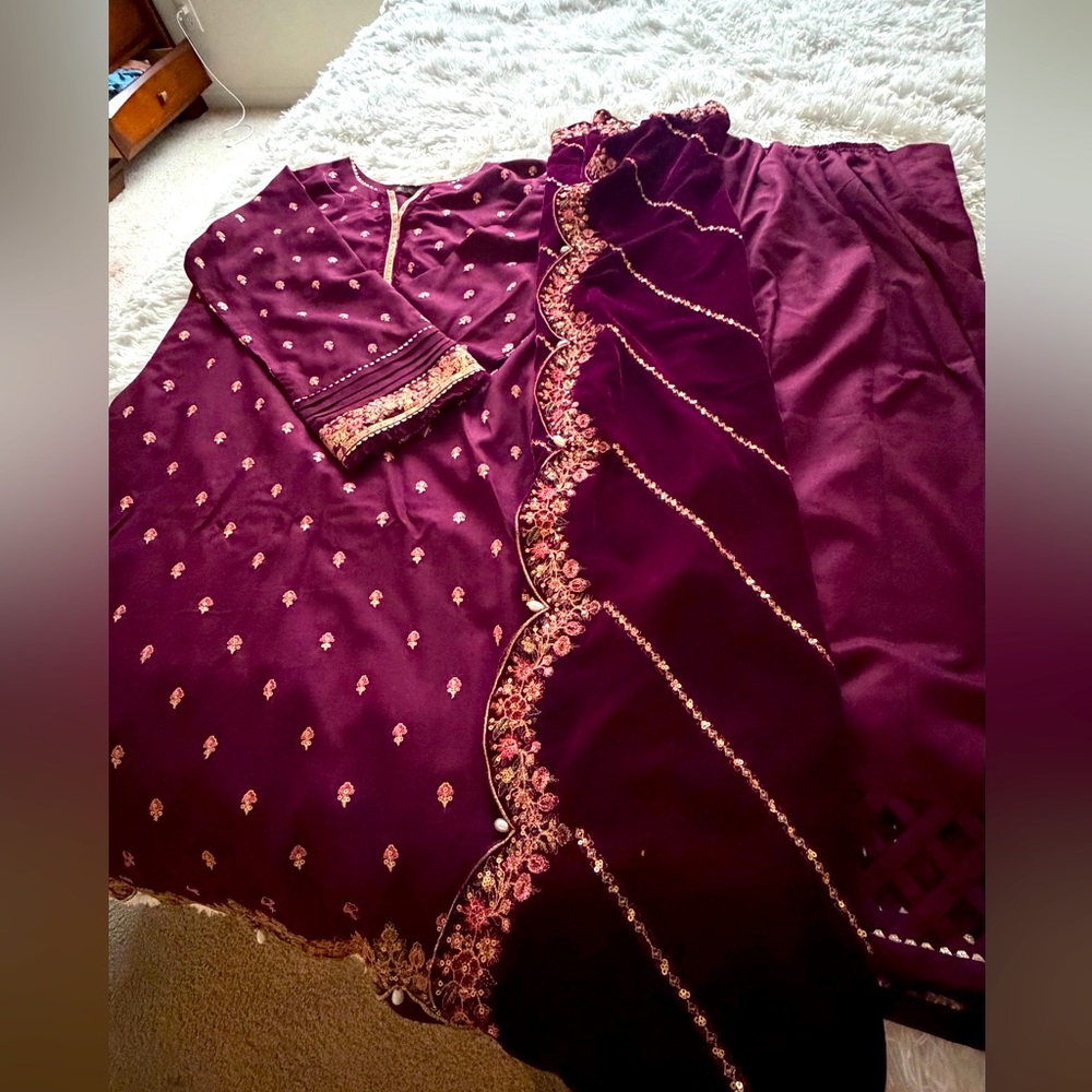 Winter Pakistani Indian salwar kameez